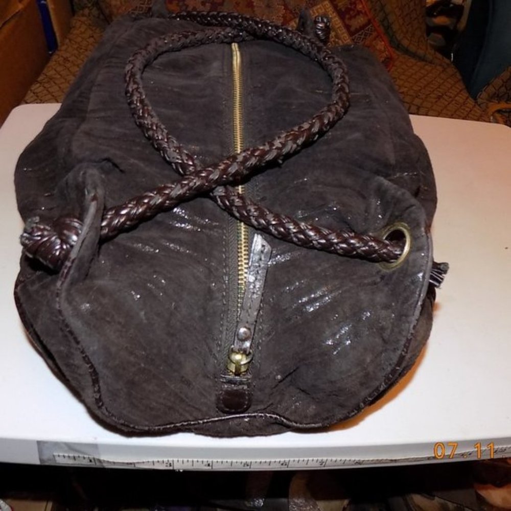 Bebe pigskin duffle bag